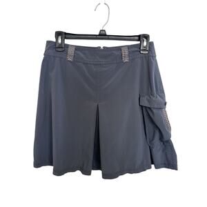 Y2K Title Nine Navy Mini Cargo Skirt Size 6 Gorpcore Outdoors Pocket